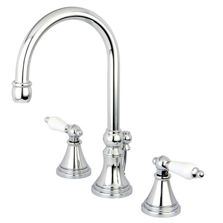 Kingston Brass 8" Widespread Bathroom Faucet, Chrome KS2981PL